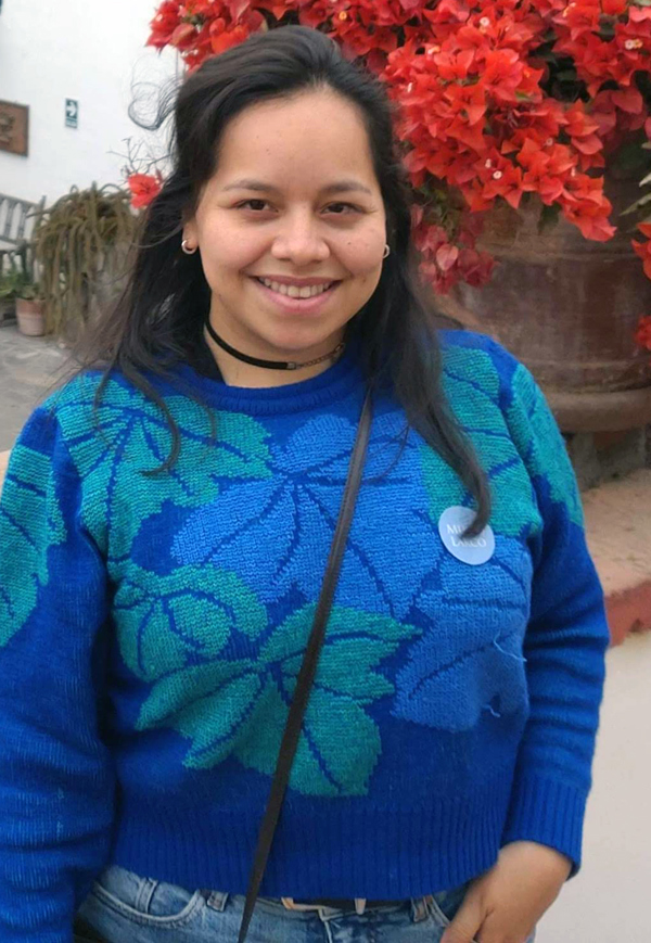 Porträtt Maria Del Pilar Herrera Egoavil. Foto.